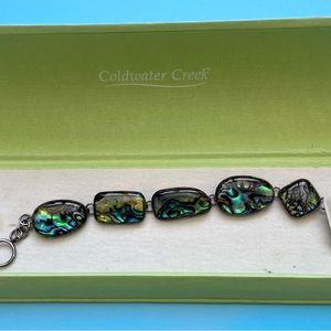 Abalone organic inlay bracelet by Coldwater Creek